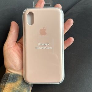 Brand new in box Apple iPhone X silicone case in pink sand